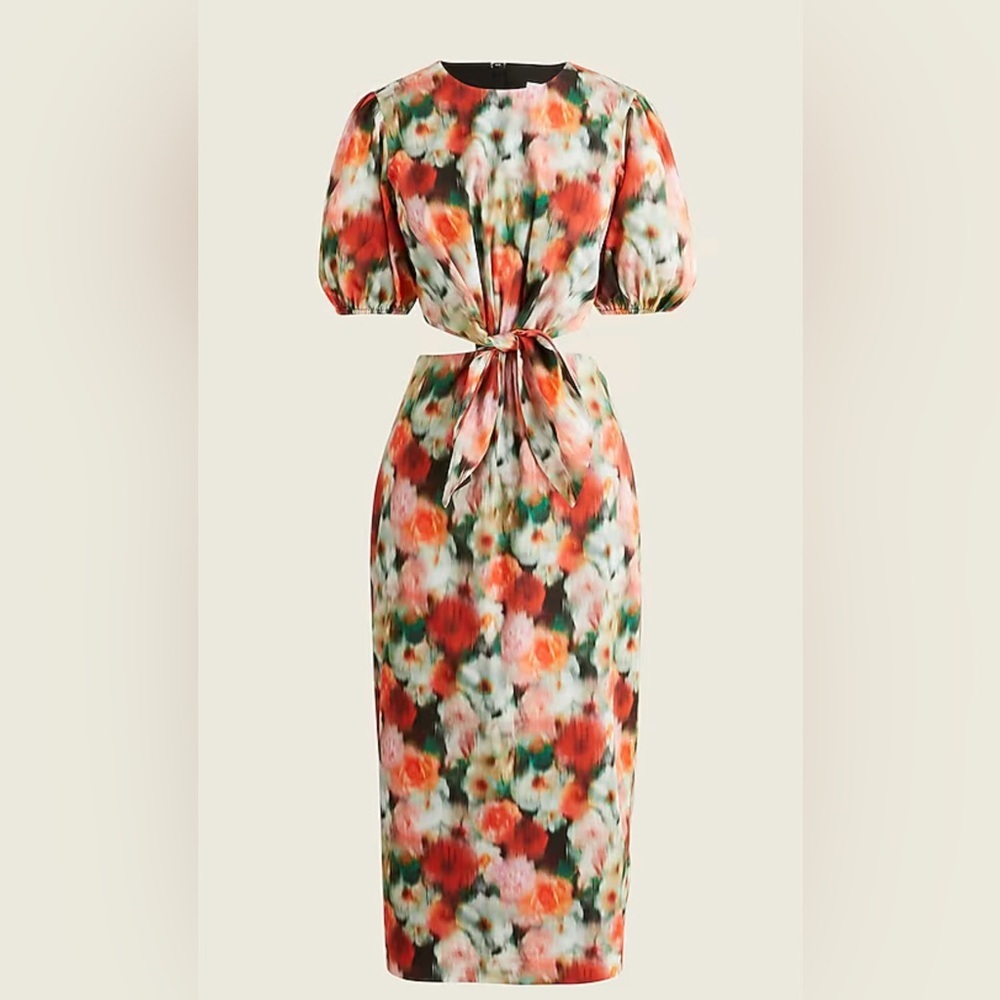 NWT J. Crew Cutout dress in Liberty Fabric Hazy Days Floral in Size 4